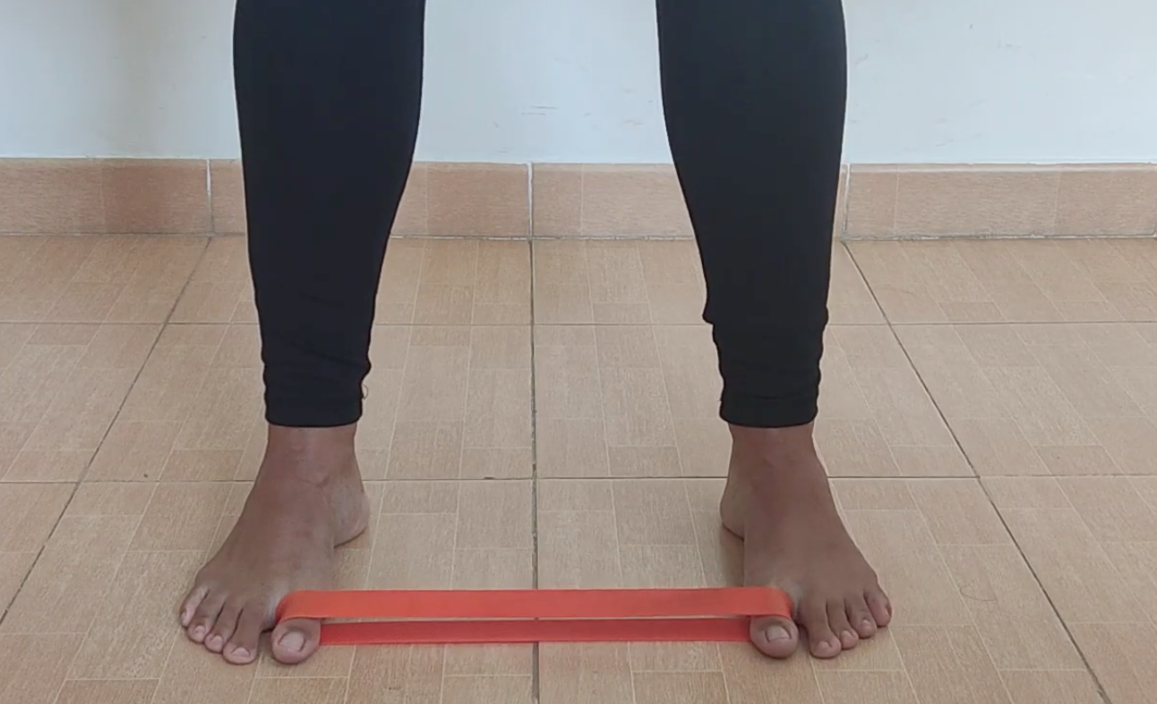 Reentrenamiento de pies.